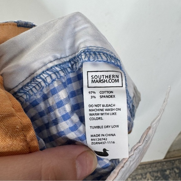 Southern Marsh NWT The Taylor Short in Blue Gingham Print‎ Size 10 - Picture 5 of 5